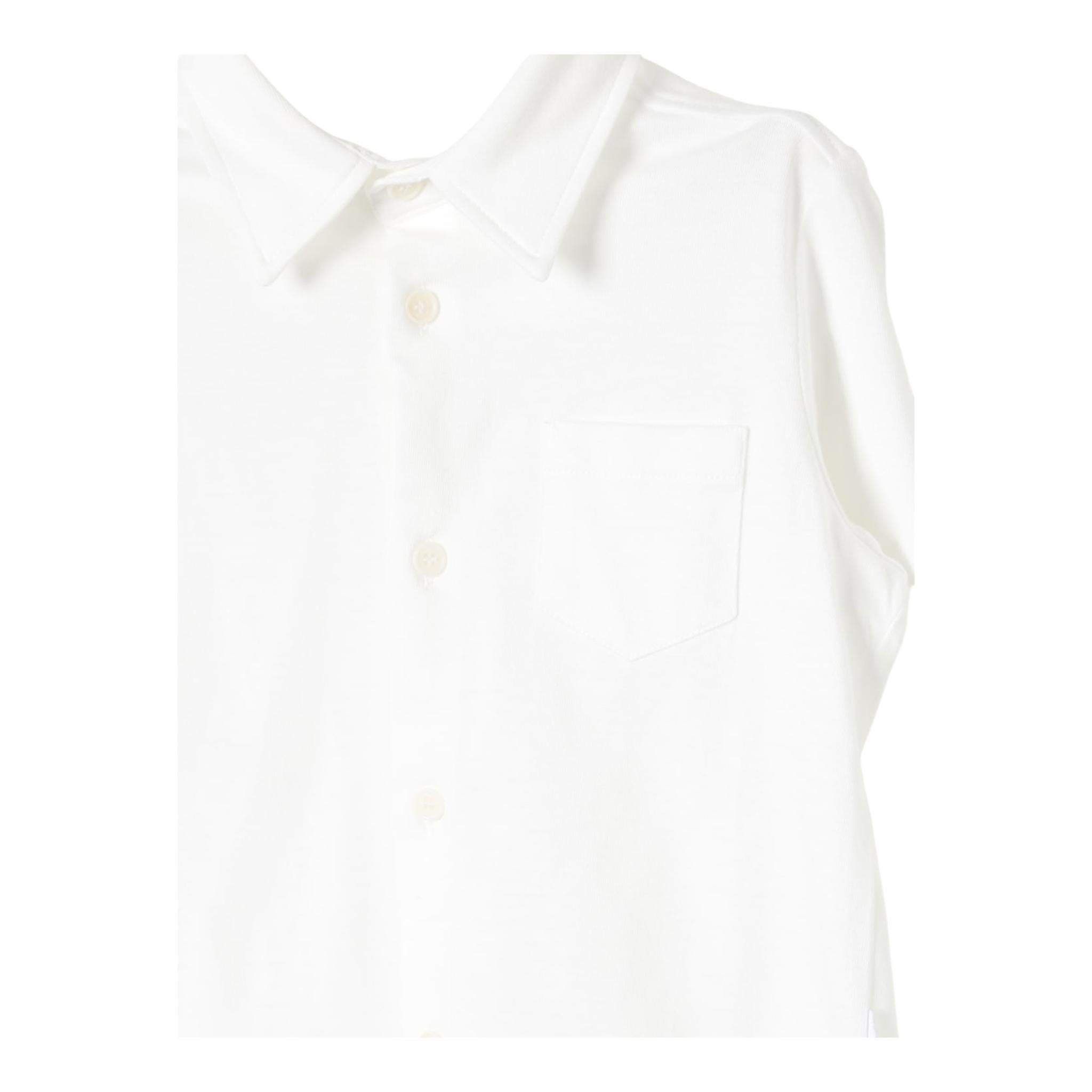 Il Gufo Camicia Manica Lunga Tinta Unita con Taschino per Bambino COACL049MF002 PANNA IL GUFO 