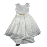 Magnifica Lulu Abito Cerimonia Giromanica Tinta Unita per Bambina SIMONAA BIANCO MAGNIFICA LULU 
