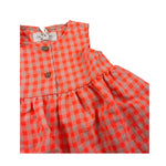 Teddy E Minou Abito Fantasia Quadretti con Culotte per Neonata E25AB032159 ARANCIONE FLUO TEDDY E MINOU 