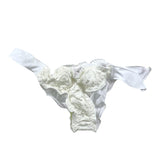 4Giveness Costume Modello Slip Tinta Unita Con Ricami Bianco Per Bambina