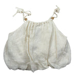 Please Top Tinta Unita Bretelline per Bambina CC88080G72X PANNA PLEASE 