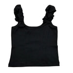 Lu Lu By Miss Grant Top tinta unita A Bretelle Nero per Bambina LL3501 NERO LU LU BY MISS GRANT 