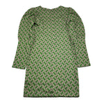 LU LU BY MISS GRANT abito tinta unita con fantasia girocollo Verde per Bambina LL2481 VERDE LU LU BY MISS GRANT 