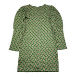 LU LU BY MISS GRANT abito tinta unita con fantasia girocollo Verde per Bambina LL2481 VERDE LU LU BY MISS GRANT 