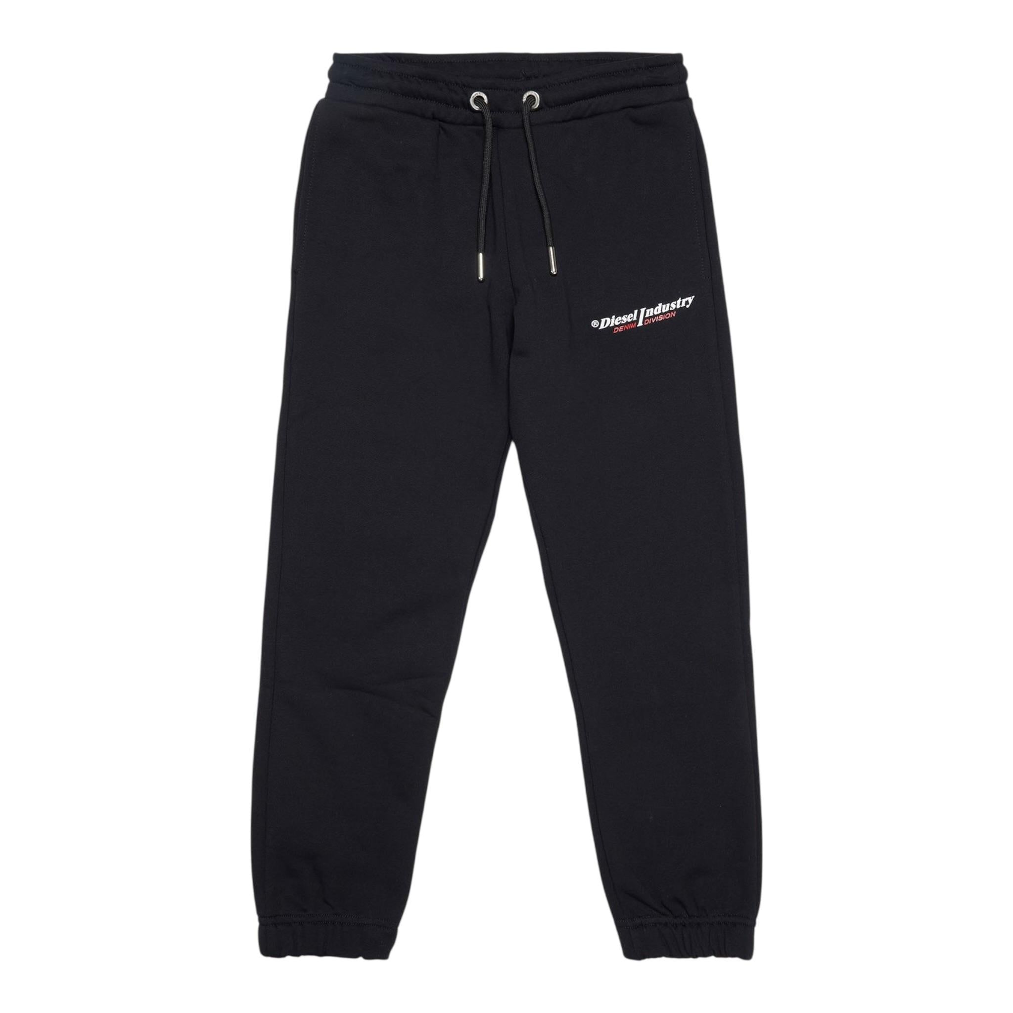 Diesel Pantalone Modello Tuta Tinta Unita con Logo per Bambino J01095 NERO DIESEL 