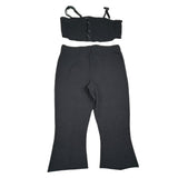 Liu Jo Completo 2 Pezzi Pantalone-Top per Bambina GA5058 NERO LIU JO 