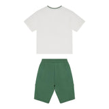 Emporio Armani Completo 2 Pezzi T-Shirt-Bermuda per Bambino EB000150 BIANCO/VERDE EMPORIO ARMANI 