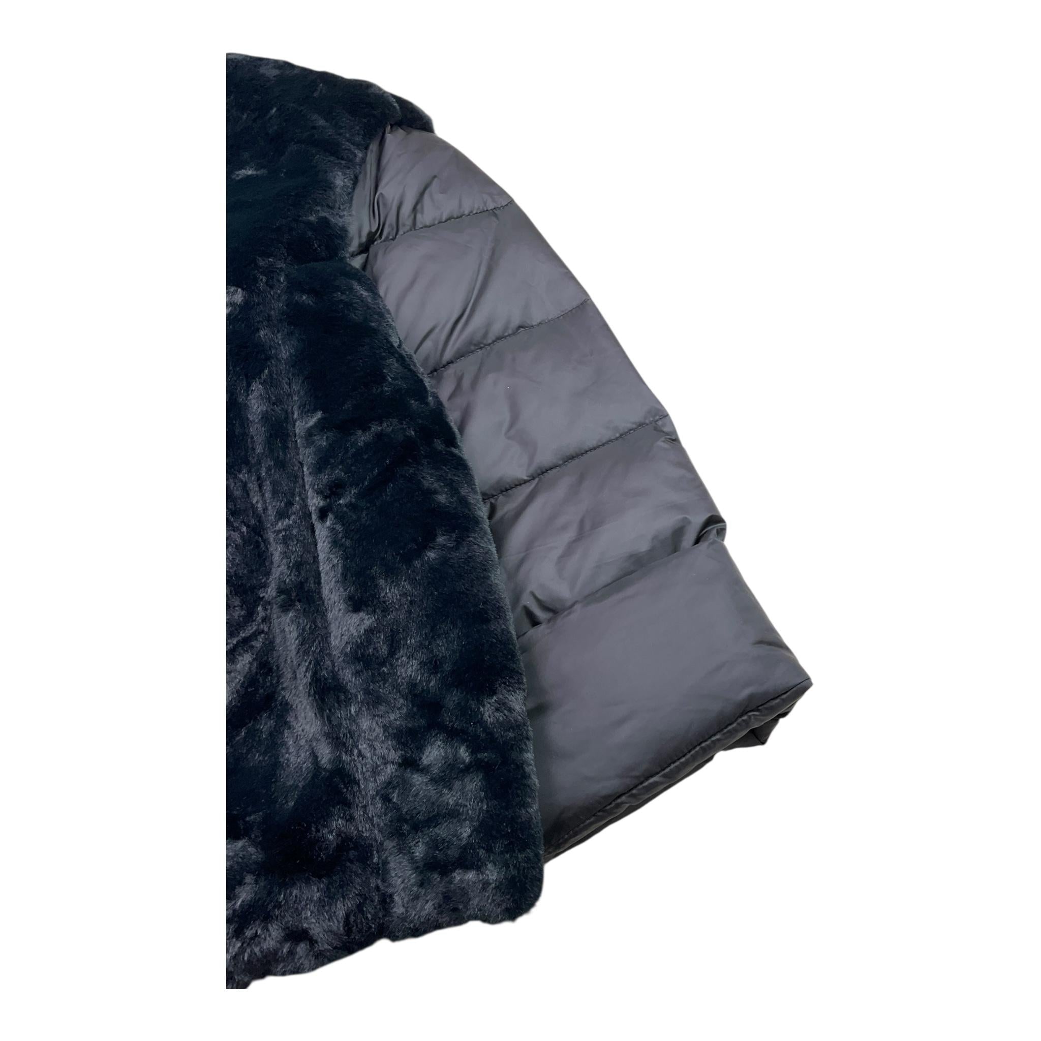 REFRIGUE giubbino reversibile tinta unita con cappuccio Nero per Bambina 2841O00003 NERO REFRIGUE 