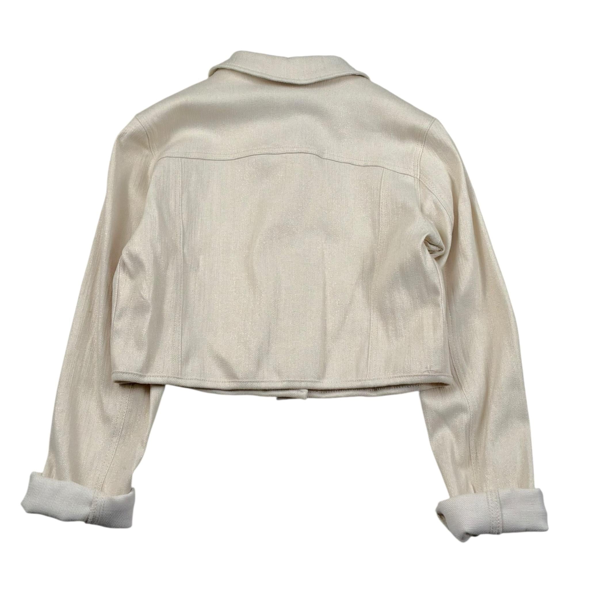 Meilisa Bai Giubbino In Denim Tinta Unita per Bambina FLO6386 BEIGE MEILISA BAI 