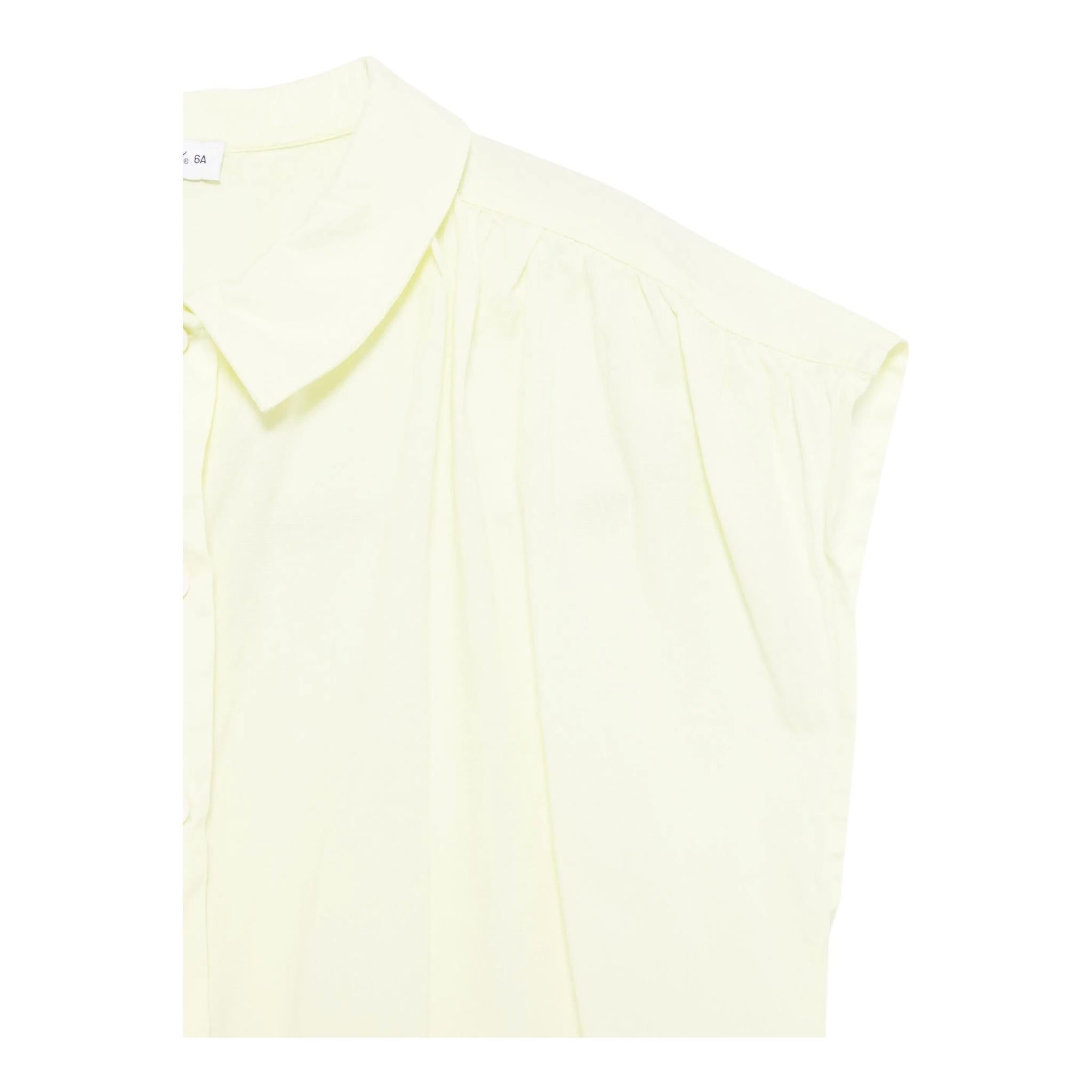 Il Gufo Camicia Mezza Manica Tinta Unita per Bambina P25CC103C6039 VERDE IL GUFO 