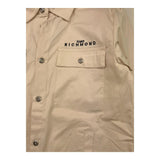 John Richmond Camicia Tinta Unita Con Stampa E Tasche Biege Per Bambino