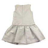 Monnalisa Abito Cerimonia Tinta Unita Giromanica per Bambina 711922 BIANCO MONNALISA 