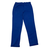 Carre'Ment Beau Pantalone Tinta Unita Con Girovita Regolabile Blu Per Bambino