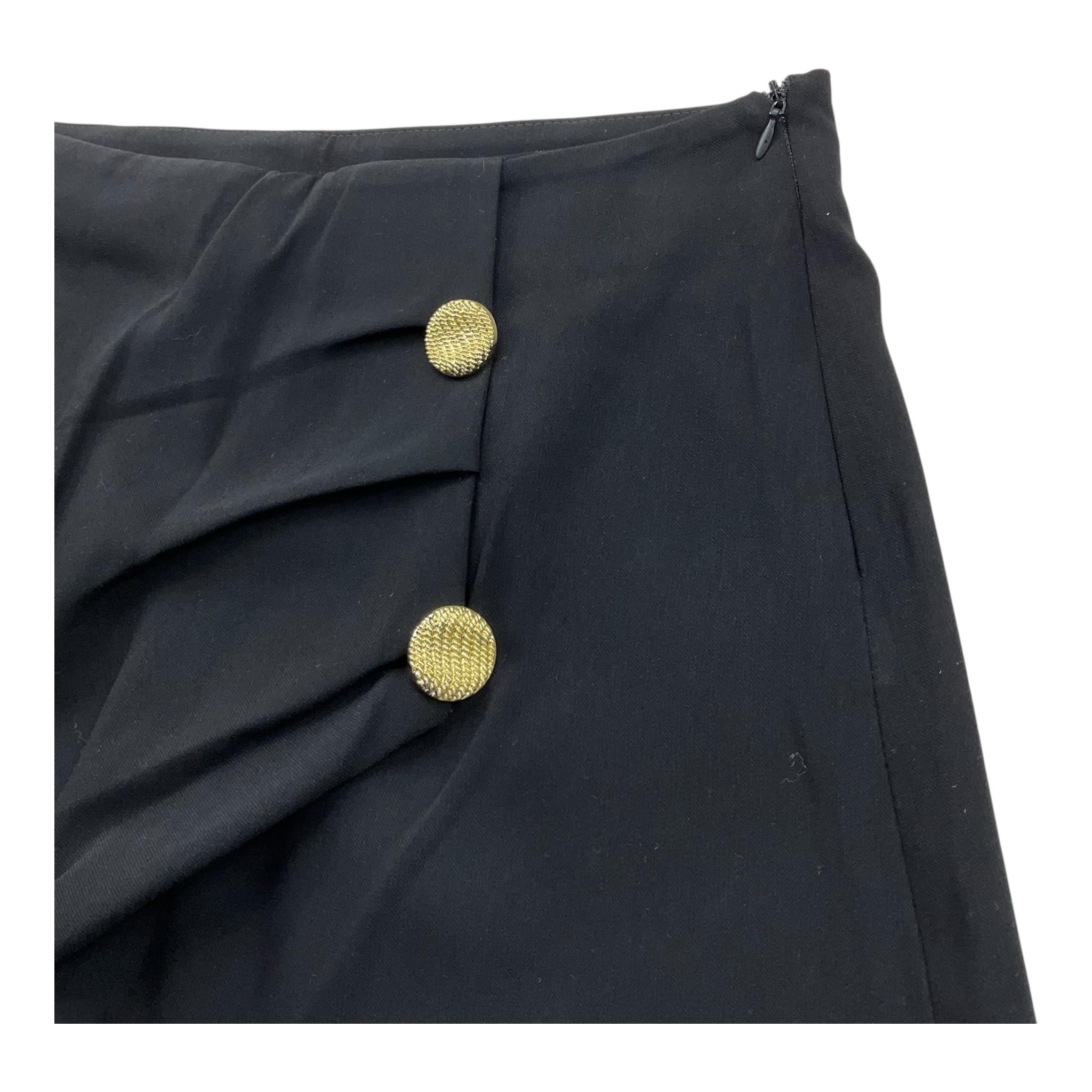 MARC ELLIS short tinta unita con bottoni in contrasto Nero per Bambina JMJS00202 NERO MARC ELLIS 