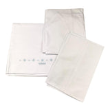 LE BEBE' set 3 pezzi lenzuola tinta unita cn ricami Bianco per Neonato LBB5070 BIANCO LE BEBE' 