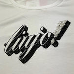 Liu Jo T-Shirt Girocollo Tinta Unita con Paillettes per Bambina GA5018X BIANCO LIU JO 