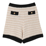 Balmain Short tinta unita con Profili In Contrasto Beige per Bambina BU6A49 BEIGE BALMAIN 