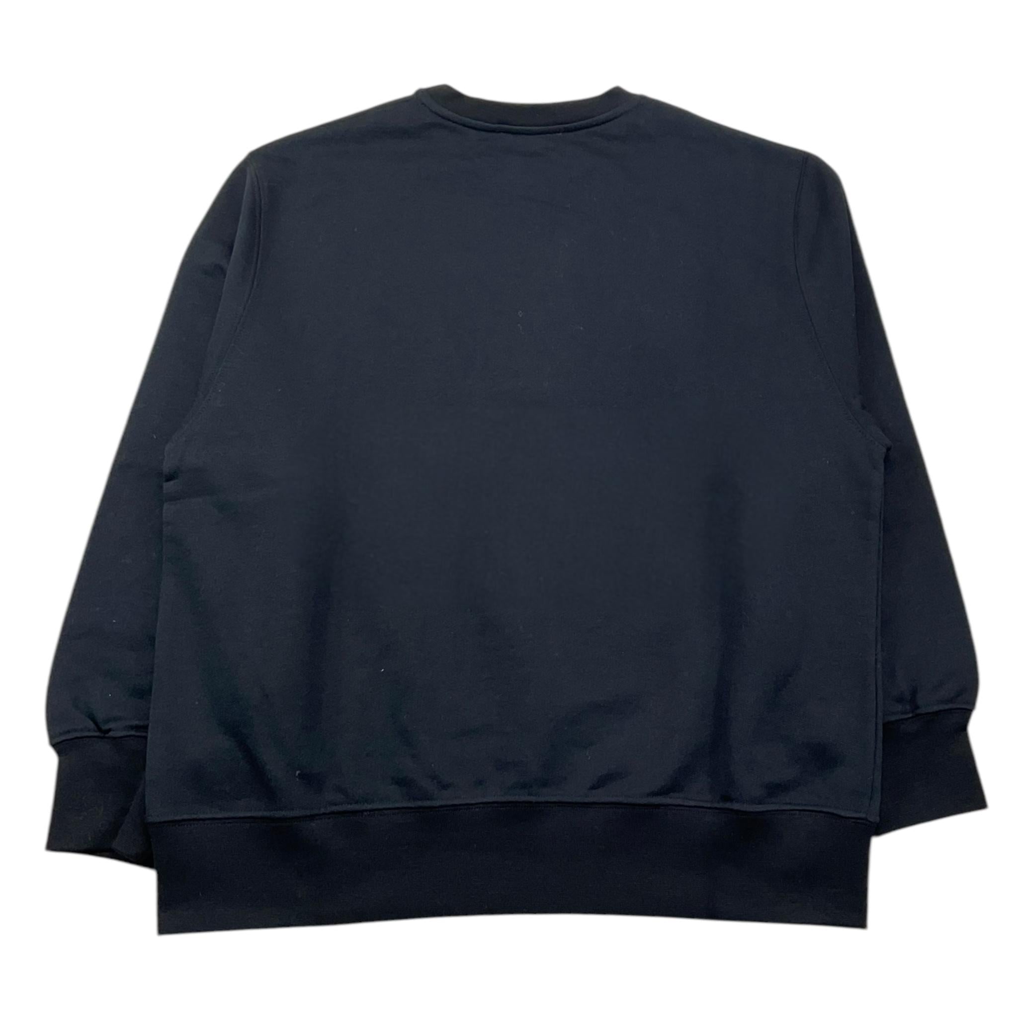 ELISABETTA FRANCHI felpa chiusa girocollo tinta unita con stampa in contrasto Nero per Bambina EFFE127 NERO ELISABETTA FRANCHI 