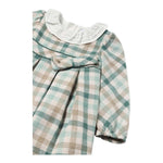 MAYORAL abito tinta unita con fantasia e colletto Bianco/verde per Neonata 2903X BIANCO/VERDE MAYORAL 