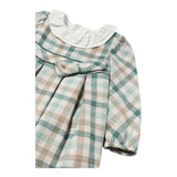 MAYORAL abito tinta unita con fantasia e colletto Bianco/verde per Neonata 2903X BIANCO/VERDE MAYORAL 