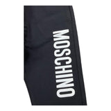 MOSCHINO pantalone tinta unita con logo Nero per Bambino HUP086X NERO MOSCHINO 