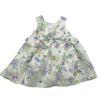 Abel & Lula Abito Tinta Unita con Fantasia per Bambina 5018J VERDE ABEL & LULA 