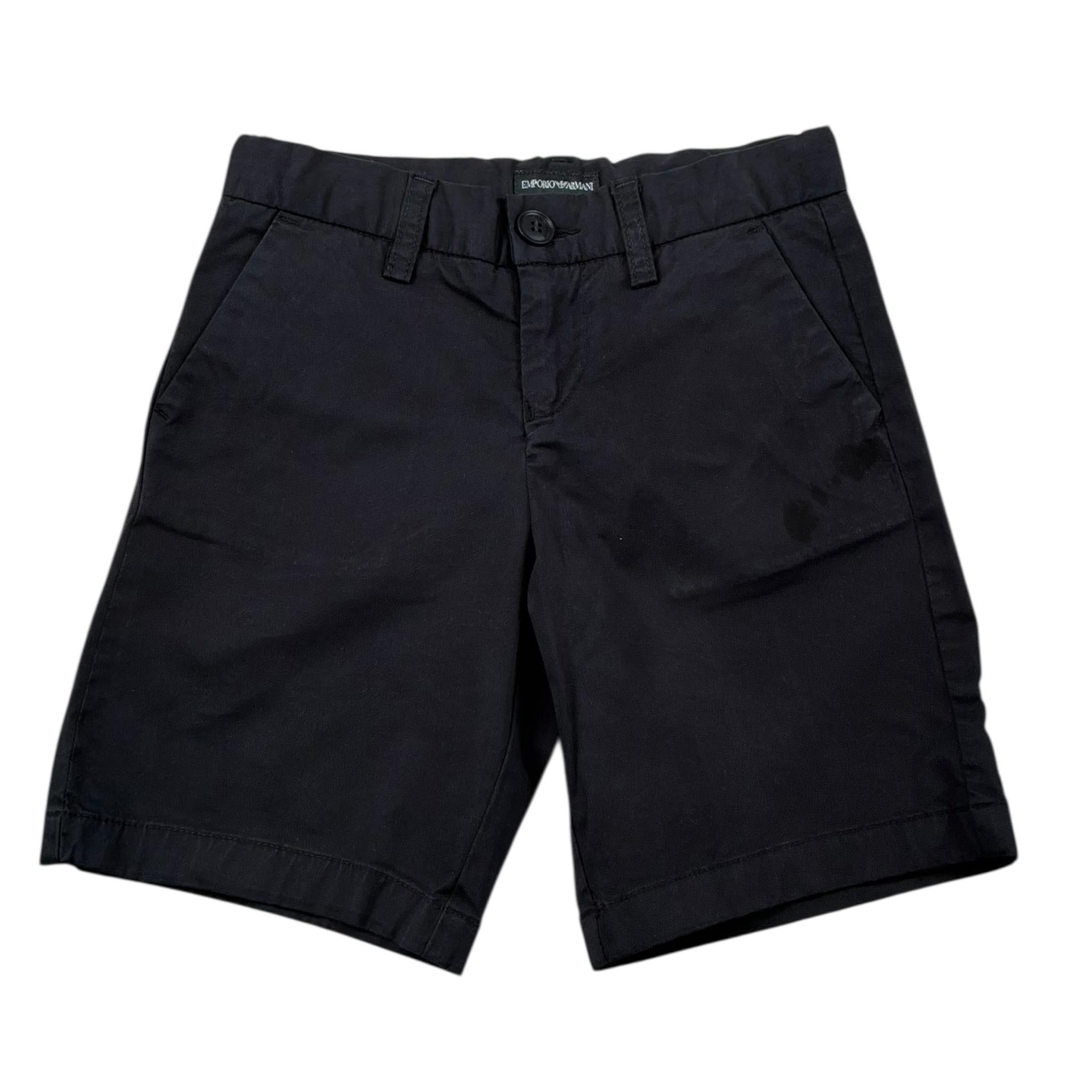 Emporio Armani Bermuda Tinta Unita con Elastico In Vita per Bambino 8NHS60J BLU EMPORIO ARMANI 