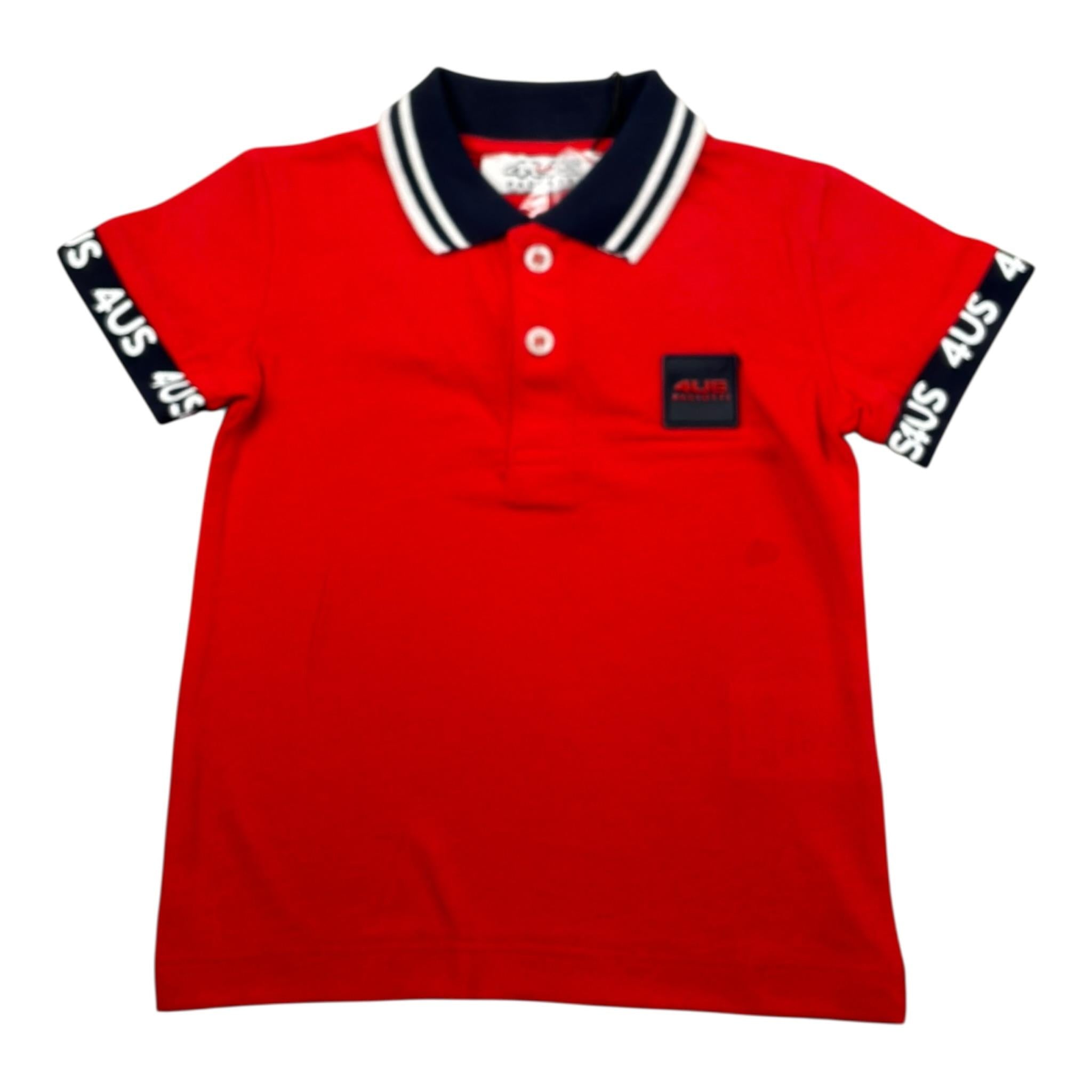 Cesare Paciotti Polo Mezza Manica con Colletto per Neonato PLP1124B ROSSO CESARE PACIOTTI 