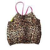 4Giveness Top Tinta Unita con Fantasia Maculata per Bambina FGCG3932 MARRONE 4GIVENESS 