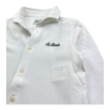 Saint Barth Camicia Manica Lunga Tinta Unita per Bambino 00873L BIANCO SAINT BARTH 