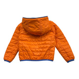 Save The Duck Giubbino Reversibile Bicolore Con Zip E Cappuccio Blu/Arancione Per Bambino