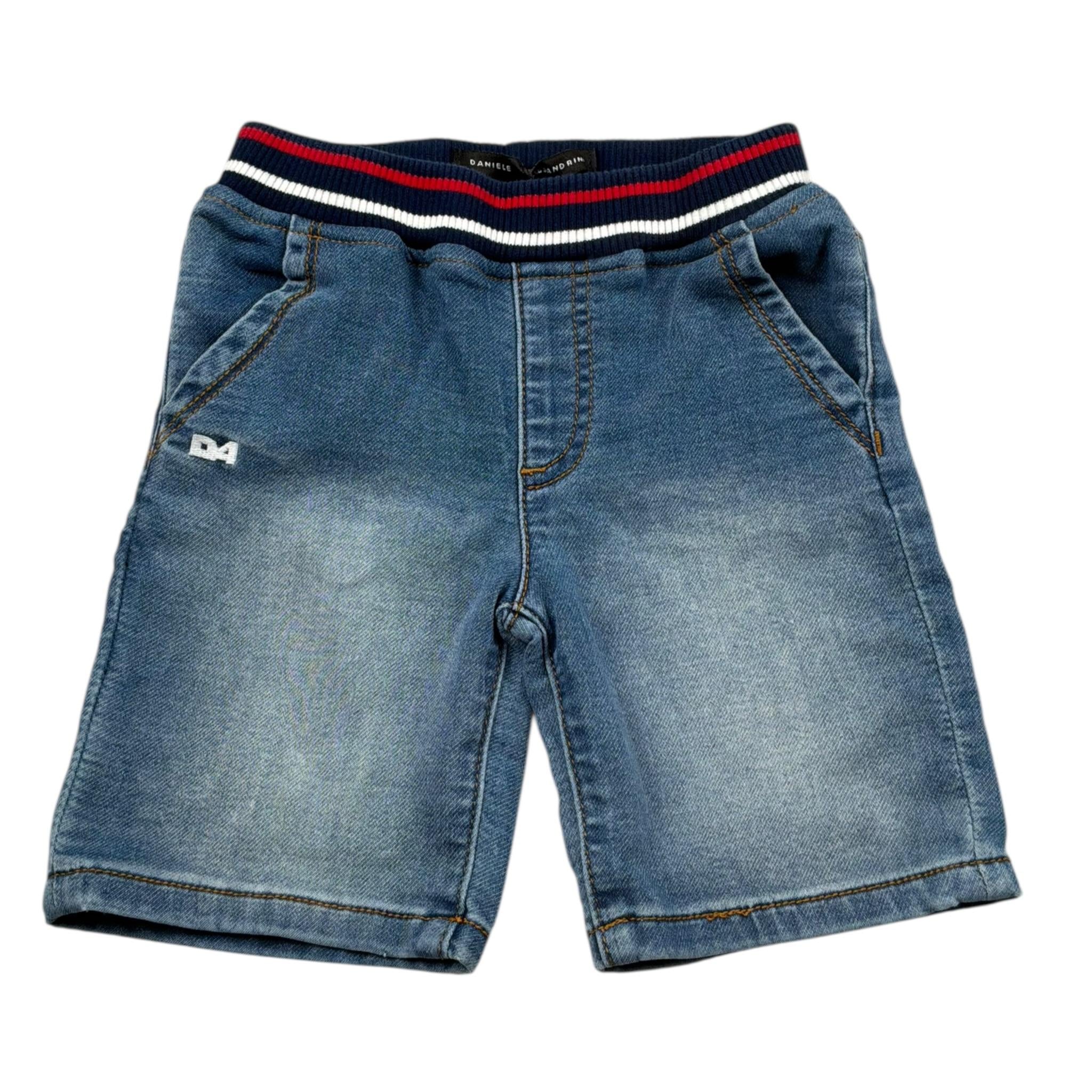Daniele Alessandrini Bermuda In Denim con Elastico In Vita per Neonato 1296SD00173 BLU DANIELE ALESSANDRINI 
