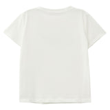 Liu Jo T-Shirt Girocollo Tinta Unita con Paillettes per Bambina GA5018XXX BIANCO LIU JO 