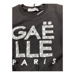 GAELLE felpa chiusa girocollo tinta unita cn stampa logo Nero per Bambina 2741F00318XX NERO GAELLE 