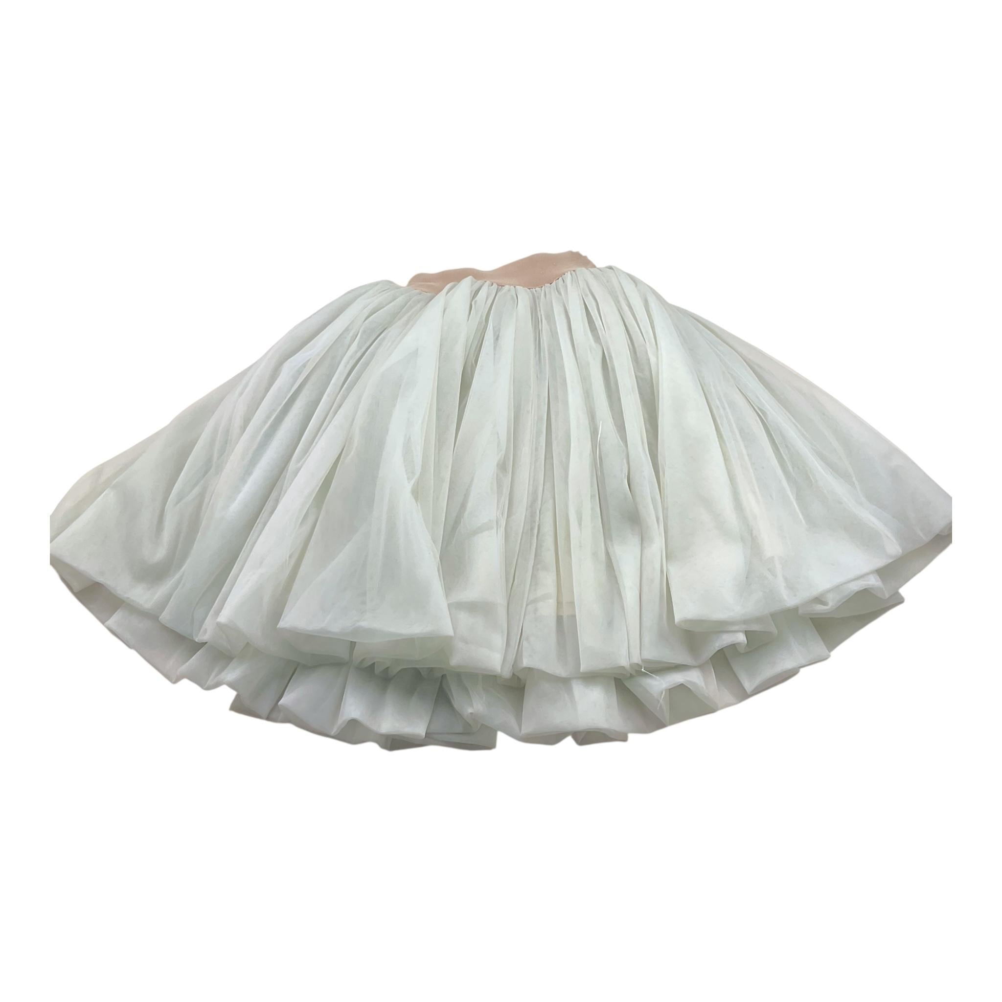 Nikolia Gonna Tinta Unita con Tulle per Bambina GLORIASKIRT AZZURRO NIKOLIA 