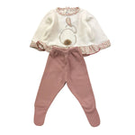 CALAMARO completo 2pz maglia-ghettina bicolore Bianco per Neonata 11024 BIANCO CALAMARO 