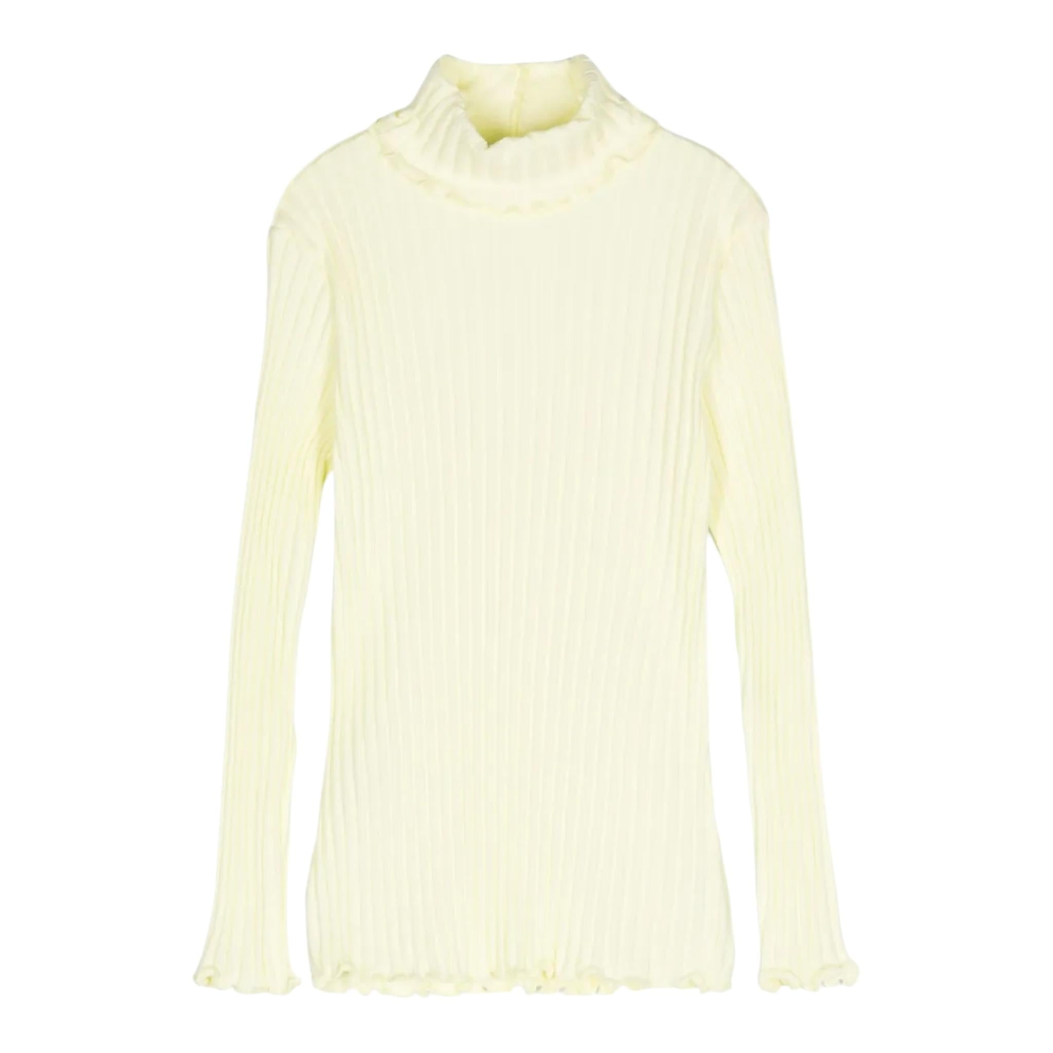 IL GUFO shirt tinta unita con collo alto Giallo per Bambina A24TA061M7004 GIALLO IL GUFO 