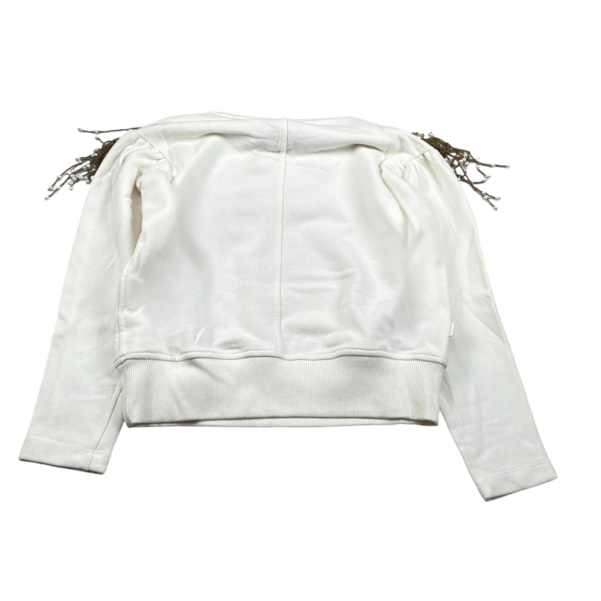 Jijil Felpa tinta unita con Applicazioni Bianco per Bambina JJE23FP016 BIANCO JIJIL 