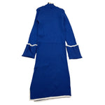 TWINSET abito tinta unita mezzo collo a costine Blu per Bambina 242GJ3041X BLU TWINSET 