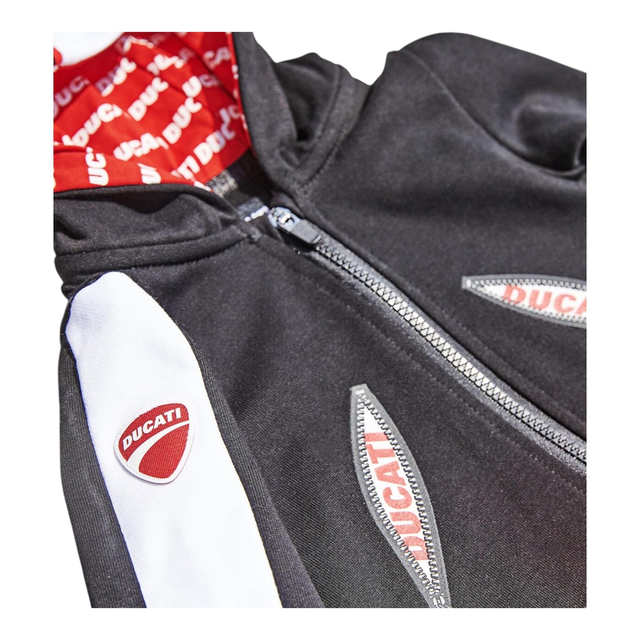 DUCATI tutina bicolore con stampa e cappuccio Nero/rosso per Neonato G6615 NERO/ROSSO DUCATI 