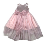 Bella Brilli Abito Cerimonia Giromanica tinta unita Rosa per Bambina BB702365 ROSA BELLA BRILLI 