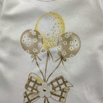 EMC shirt girocollo tinta unita con stampa Panna per Neonata BX2272 PANNA EMC 