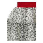 Monnalisa Gonna Tinta Unita con Fantasia Maculata per Bambina 19E706 BEIGE MONNALISA 