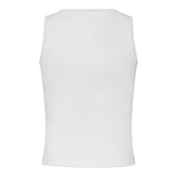 Tommy Hilfiger Canotta Tinta Unita con Ricami per Bambina KG0KG08588 BIANCO TOMMY HILFIGER 