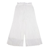 Monnalisa Pantalone Tinta Unita con Elastico In Vita per Bambina 79E400 BIANCO MONNALISA 