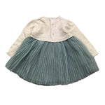 MAYORAL abito manica lunga con gonna in contrasto Verde acqua per Neonata 2906 VERDE ACQUA MAYORAL 