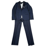 Les Gamins Completo 5 Pezzi Giacca-Gilet-Pantalone-Camicia-Papillon per Bambino LGM458043B BLU LES GAMINS 
