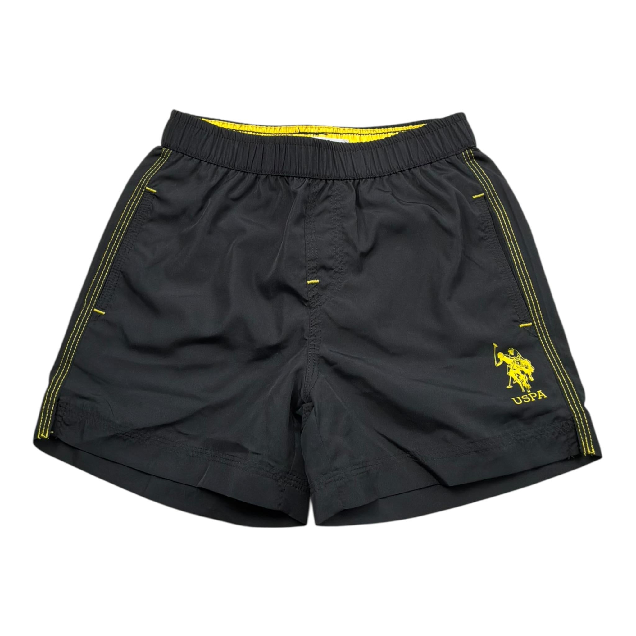 U.S. Pollo Assn Costume Modello Boxer tinta unita Nero per Bambino 65479 NERO U.S. POLLO ASSN 