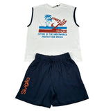 Siviglia Completo 2 Pezzi Canotta-Bermuda Bicolore per Bambino SVJCM17262 BIANCO/BLU SIVIGLIA 