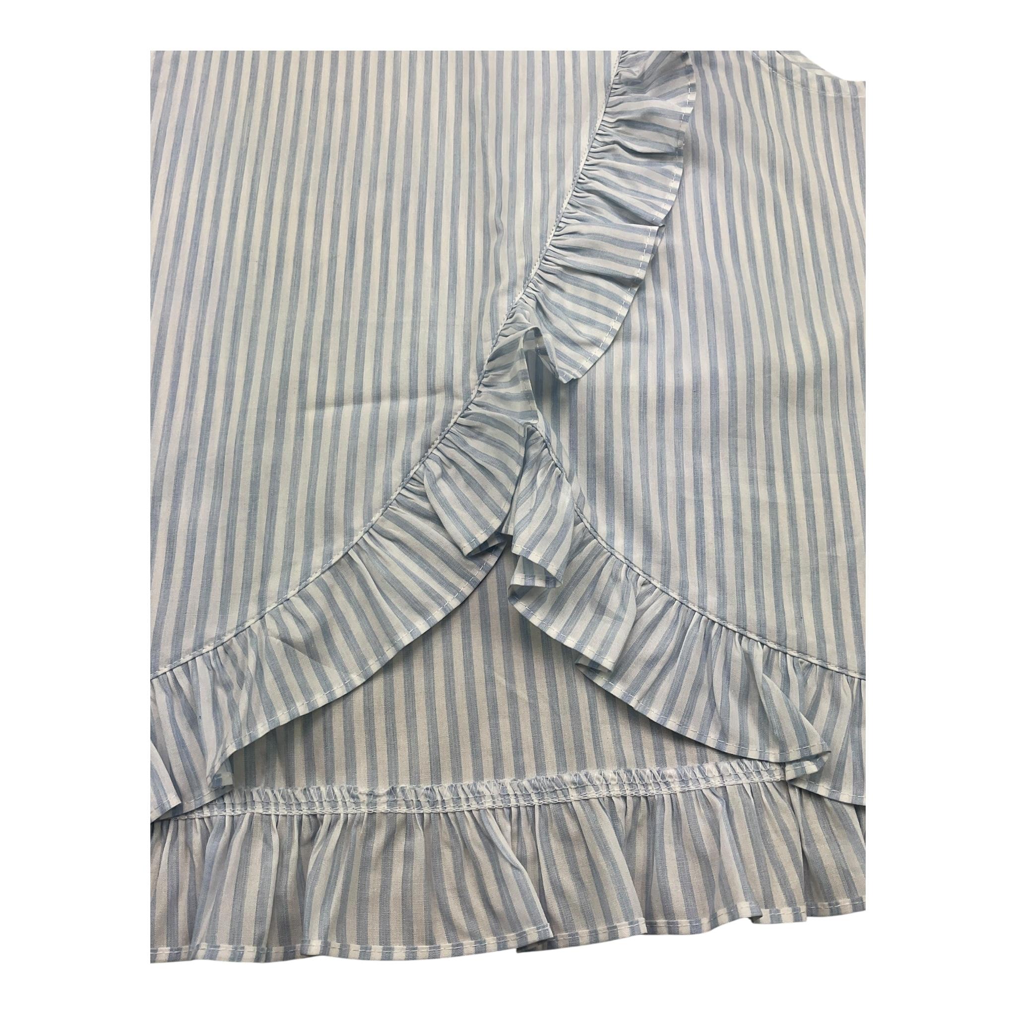 Zhoe & Tobiah Camicia Giromanica Fantasia A Righe per Bambina STP1F BIANCO/AZZURRO ZHOE & TOBIAH 